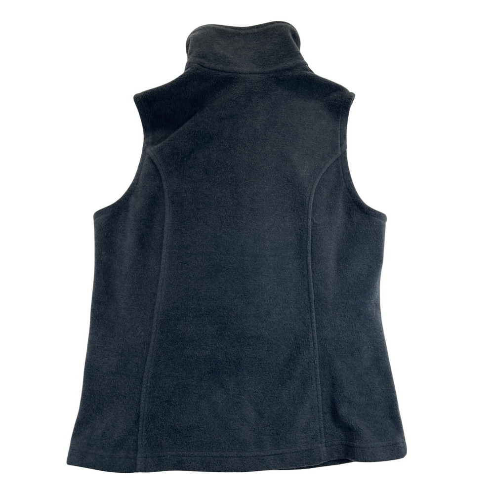 Columbia Fleece Vest Womens M Charcoal Gray Full‎ Zip Pockets - Picture 2 of 6